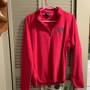 Hot pink  Half-Zip Women's Sweater